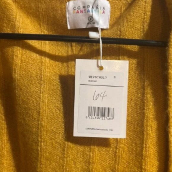 Mustard Open Cardigan Sweater - Picture 3 of 7